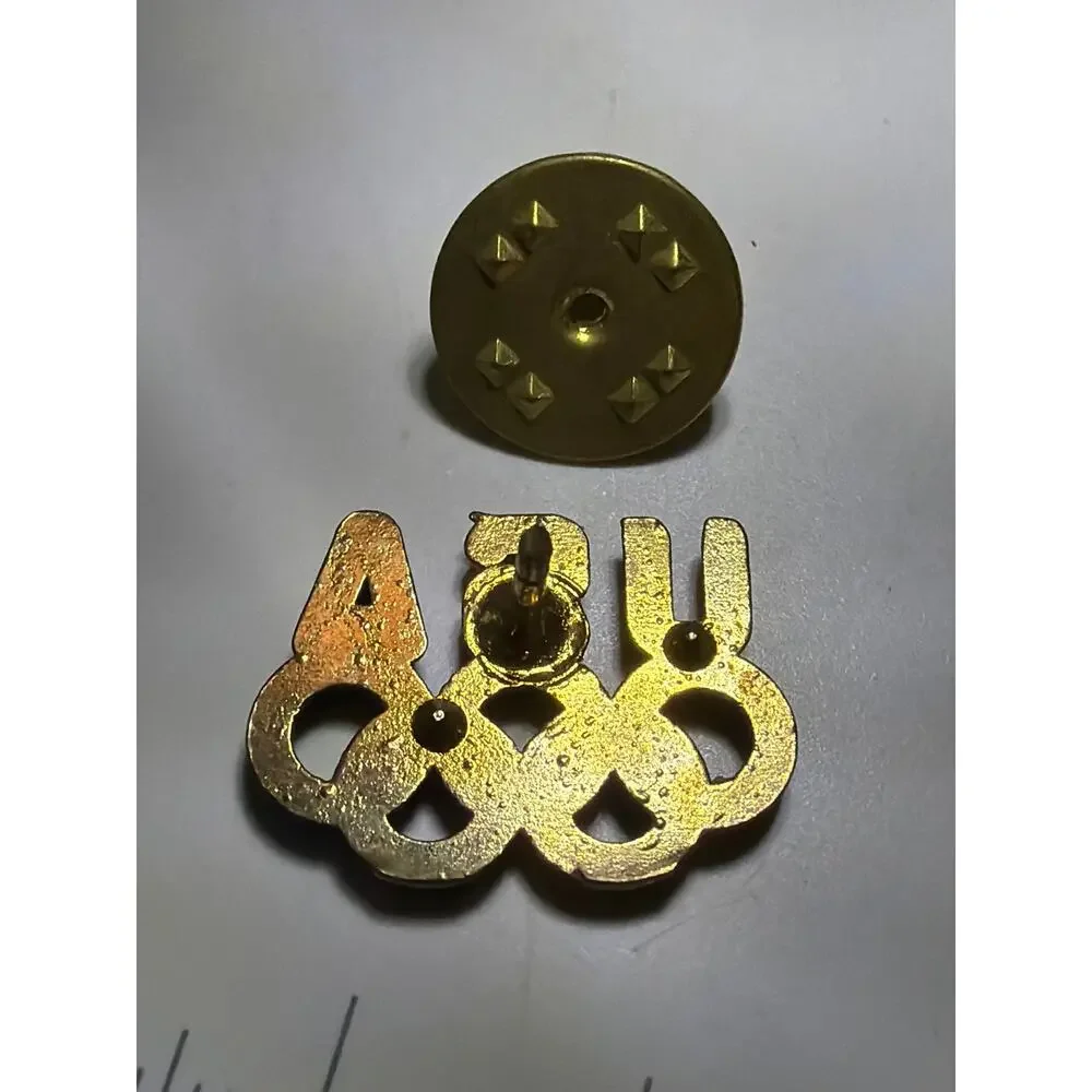 Vintage USA Olympic Rings Lapel Pin Gold Tone Team USA Olympics Collectible